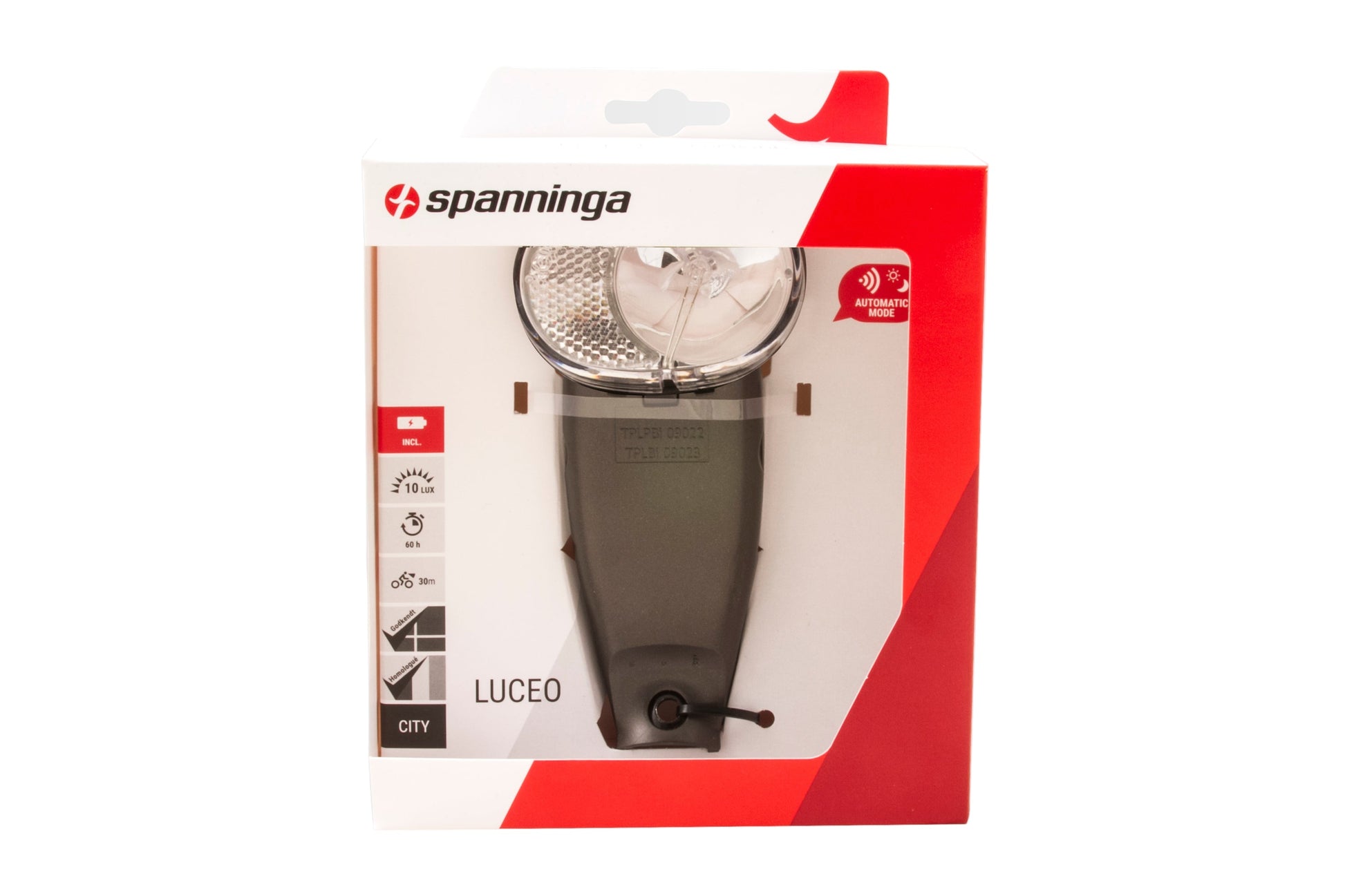 Spanninga metaal b.v. spanninga luceo xba koplamp inxl. 3 x aa batterij