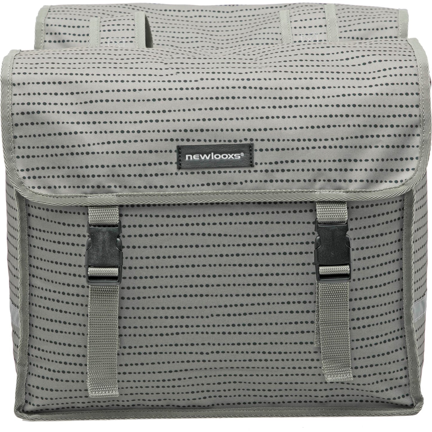 Fiori Dubbele Fietstas - Waterafstotend Polyester - 30L - Zwart Blauw Grijs