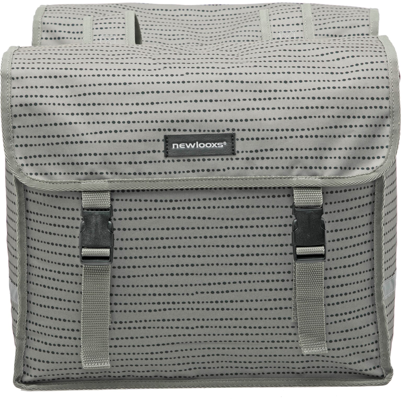 Fiori Dubbele Fietstas - Waterafstotend Polyester - 30L - Zwart Blauw Grijs