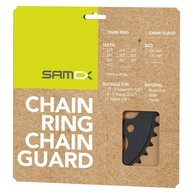 Messingschlager samox e-bike kettingblad nw 38t bcd 104 mm. 1 2x3 32 en 11 128 staal zwart