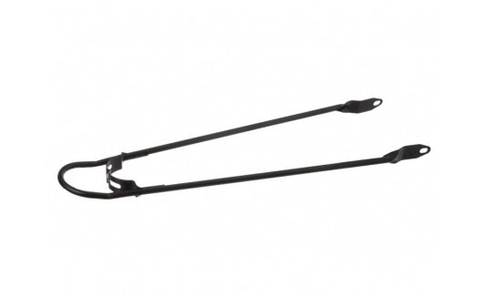 spatbordstang met bumper 28 x 1,5 inch matzwart