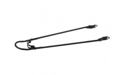 spatbordstang met bumper 28 x 1,5 inch matzwart