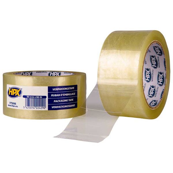 Baten trading company hpx verpakkingstape - transparant 50 mm x 66 m