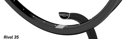 Ryde b.v. velg 28' - 14 622 rival35 disc zwart