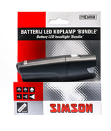 Simson koplamp Bundle batterij 25 lux stuurbocht - afbeelding 2