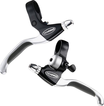 TEKTRO CL530TS+CL533RT Rollerbrake remgreepset 4-vinger zwart satijn met bel (hangverpakking)