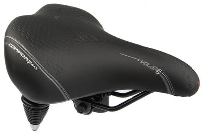 Zadel Selle Bassano Volare XXL dubbelveer - zwart