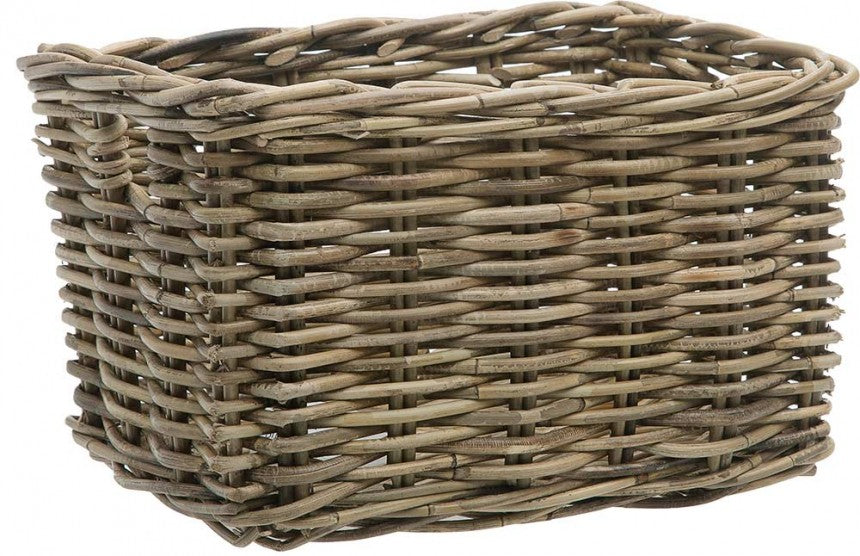fietsmand Brisbane 23 liter 39 x 27 cm rotan grijs