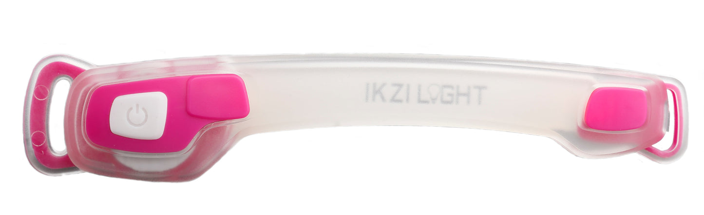 Buzaglo ikzilight armband stripled 2 x led roze