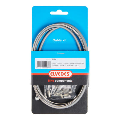 Voor remkabel nexus rollerbrake cpl. zilver 6284