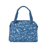 Basil Wanderlust Carry All Bag - blauwe fietshandtas met vogelprint - waterafstotend - 18L