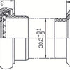 Tecora e balhoofdstel 1 inch draad cartr alu 26.4 conus zwart 220210