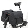 Joli dubbele fietstas MIK adapter - waterafstotend polyester - 37L - 1.7kg - Nomi Black - sportieve fietstas