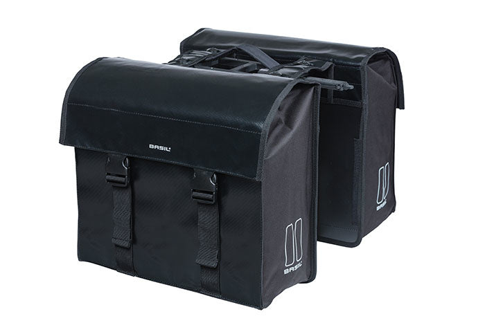 Basil Urban Load dubbele fietstas MIK, waterdicht, zwart, 48-53L