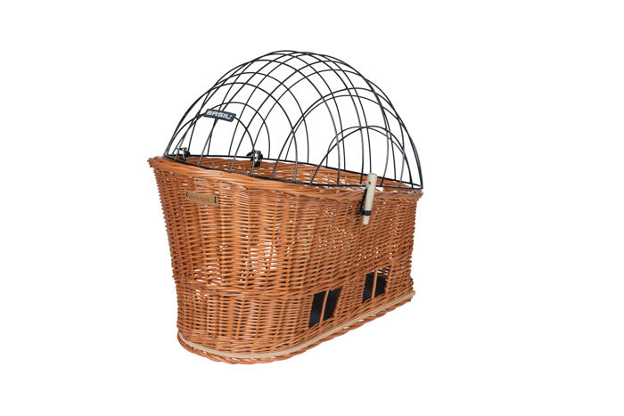 Basil Pasja - hondenfietsmand MIK - medium - 45 cm - achtermand - natural