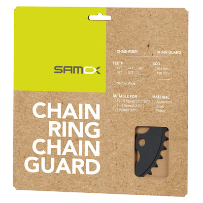 Messingschlager samox e-bike kettingblad nw 42t bcd 104 mm. 1 2x3 32 en 11 128 staal zwart