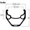 Ryde b.v. velg 26' - 14 zac2000 26 -559 zwart 32 gts. cnc