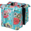 Basil Bloom Field dubbele fietstas - waterdicht, gerecycled PET - 28-35L - sky blue