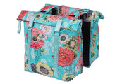 Basil Bloom Field dubbele fietstas - waterdicht, gerecycled PET - 28-35L - sky blue - afbeelding 1