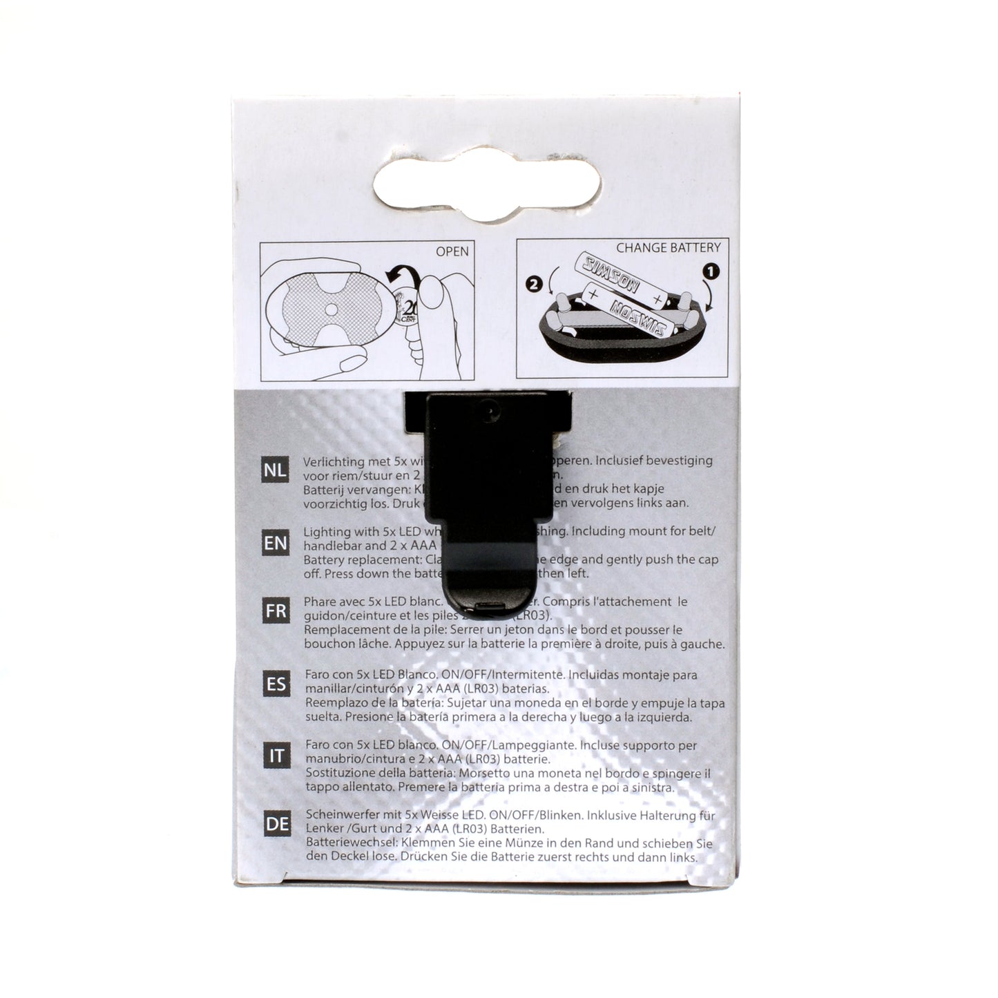 Simson led voorlicht wit