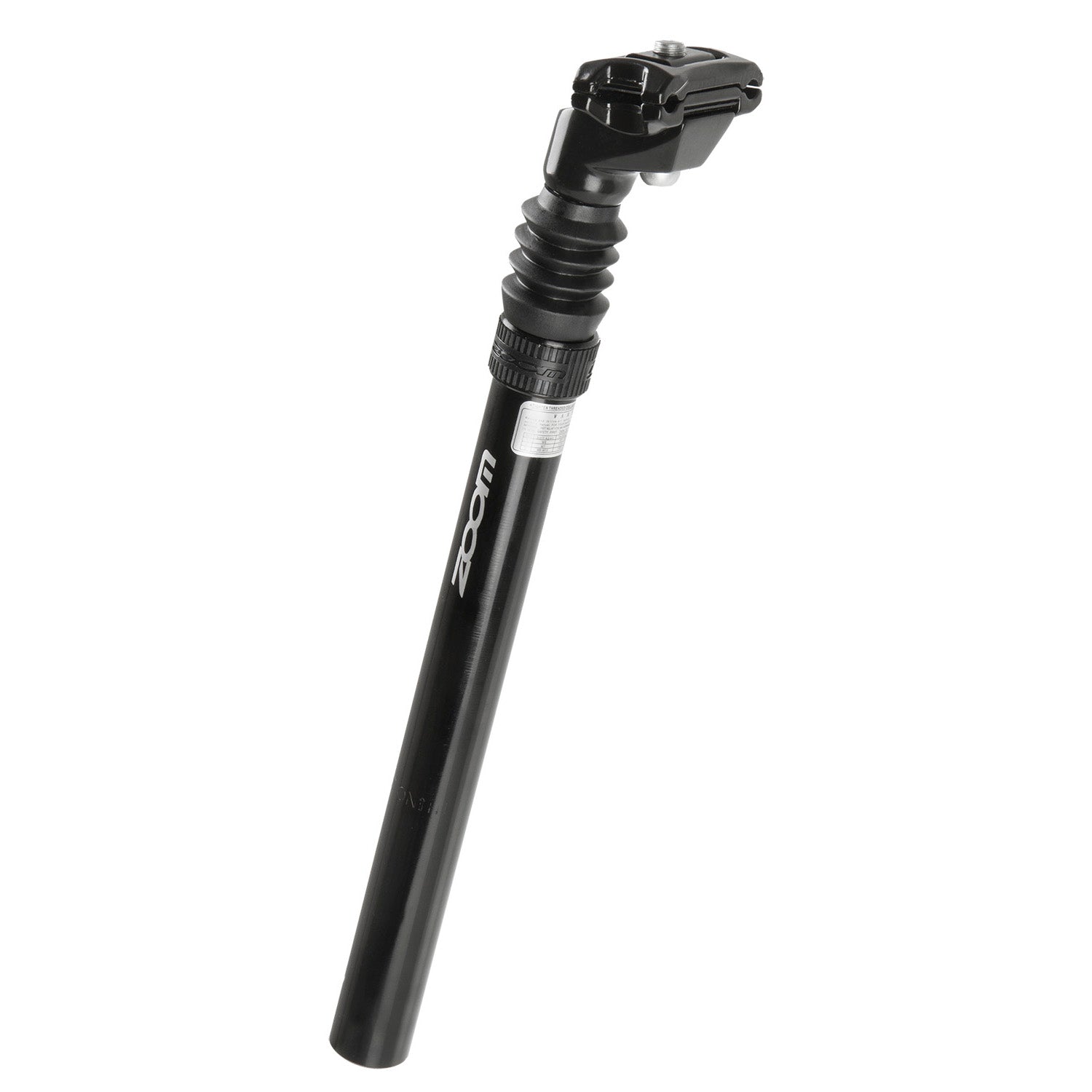 Messingschlager zoom zadelpen atb 25.4 alu. zwart verend 350 mm.