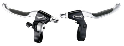 TEKTRO CL530TS+CL533RT Rollerbrake remgreepset 4-vinger zwart satijn met bel (hangverpakking)
