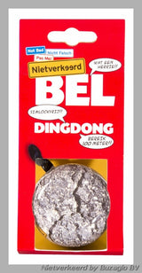 Buzaglo nietverkeerd ding-dong bel staal 60 mm. stone - afbeelding 2