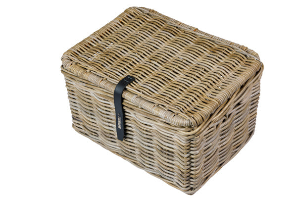 Basil b.v. fietsmand basil dax l met deksel 36 x 48 x 30 cm - grijs