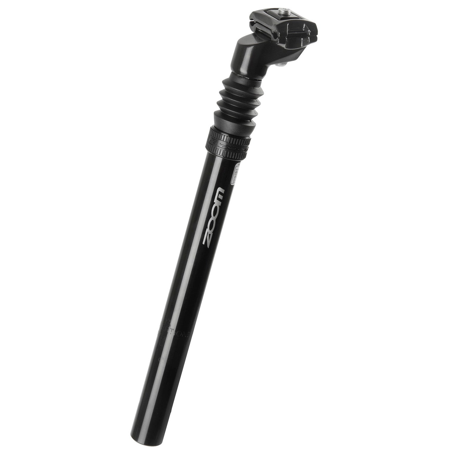 Messingschlager zoom zadelpen atb 25.4 alu. zwart verend 350 mm.