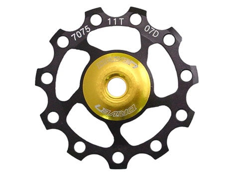 SunRace Derailleurwieltje 11T SP860-HC Alloy Gold
