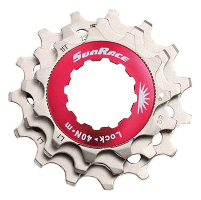 Sturmey-archer europa n.v. sunrace sluitring met kransjes 11v 11 13 15t zilver