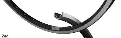 Ryde b.v. velg 28' - 14 zac19rs 28'-622 zwart cnc 32 gts. db