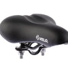 Buzaglo velo zadel vl-5073 met framebuisklem ø45 mm. junior 215 x 140mm. zwart