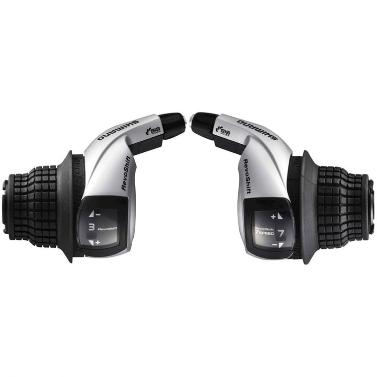 Shimano schakel set rv400 friction 7-sp triple met kabels zwart