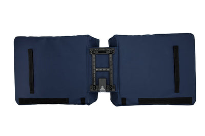 Burgers - new looxs new looxs ® odense double mik - dubbele fietstas - geschikt voor elektrische fietsen - afneembare tas voor mik bagagedrager - waterafstotend polyester - 39 liter - dark blue