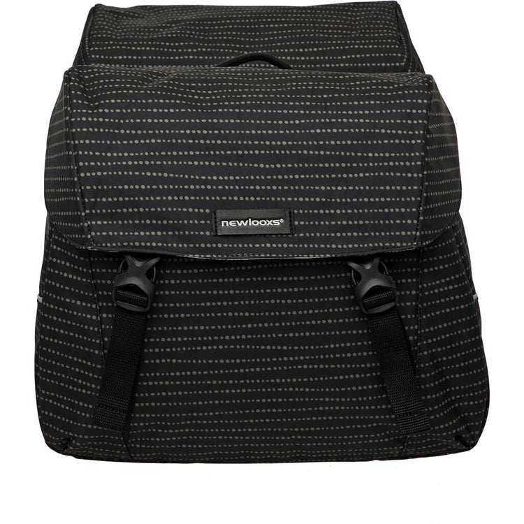 Joli Dubbele Fietstas - MIK Adapter - Waterafstotend - Nomi Black