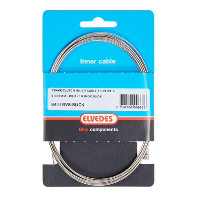 Elvedes cable systems bv elvedes rem binnenkabel 2000mm rvs slick �1,5mm v-nippel