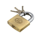 Buzaglo tri-circle hangslot square 32 mm. messing no. 263 - afbeelding 1
