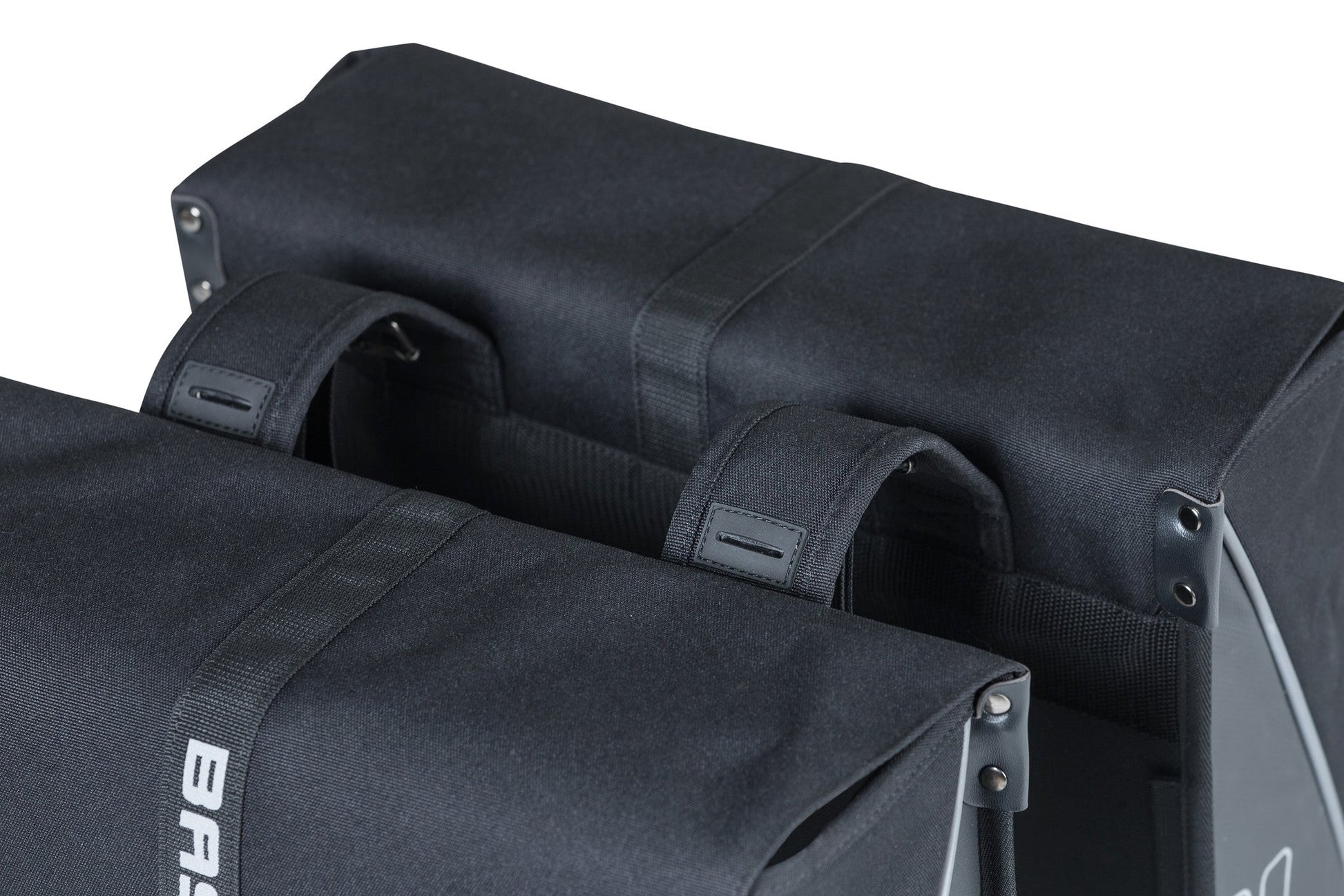 Basil Forte dubbele fietstas, zwart zwart, waterafstotend, 35L