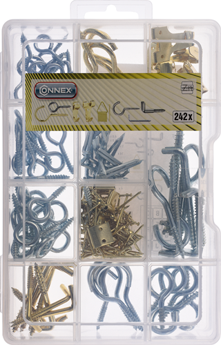 Connex assortiment haken en ogen 242dlg - dp8500110