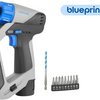 Dremel blueprint 12v borstelloze 3-in-1 schroef-boormachine dd12 | 12v 2,0ah accu + snellader + 9 schroefbits - f013dd12ja