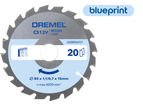 Dremel blueprint wood 6431 zaagblad voor hout | 85 mm - 2608846431