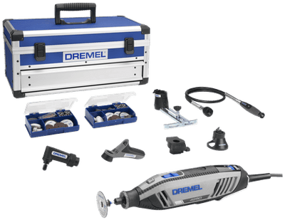Dremel multitool 4250js | model 4250-6 128 platinum editie | incl. 128 accessoires + ez speedclic + detailhandgreep + lijn-en cirkelfrees - f0134250js