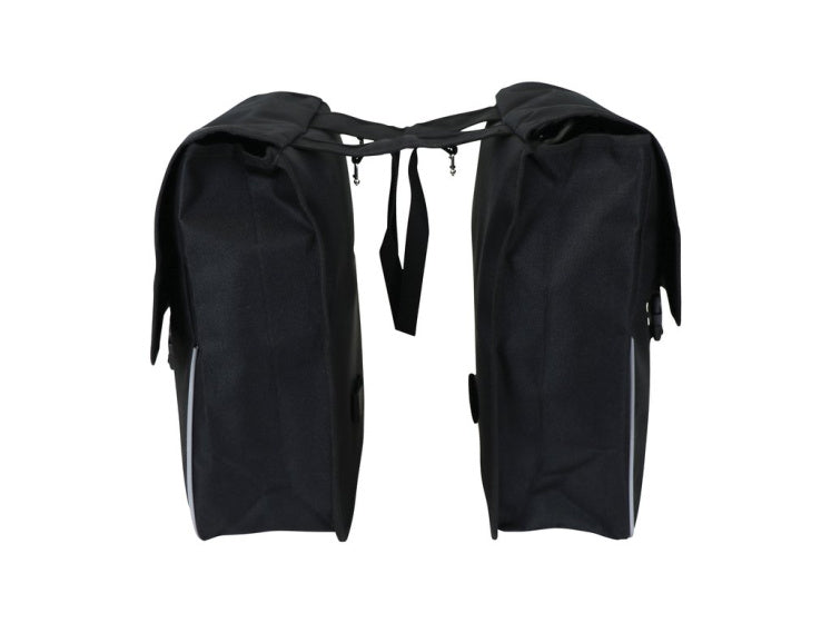 Dresco basic shopper dubbele fietstas 26 liter nylon zwart