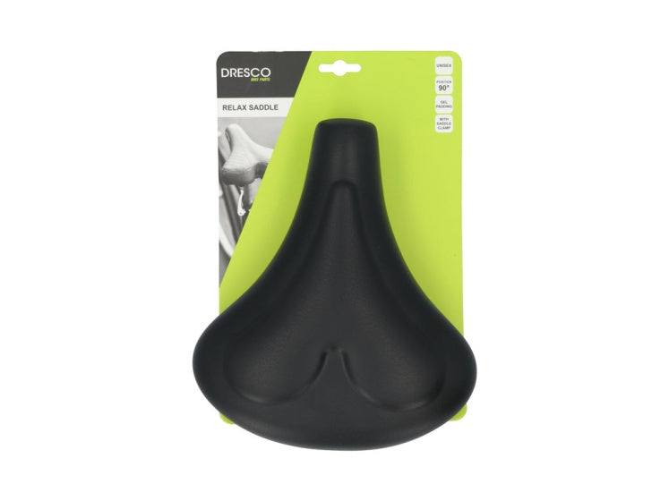 Dresco city holland fietszadel gel zwart