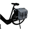 Dresco dubbele fietstas 36 liter spatwaterdicht grijs