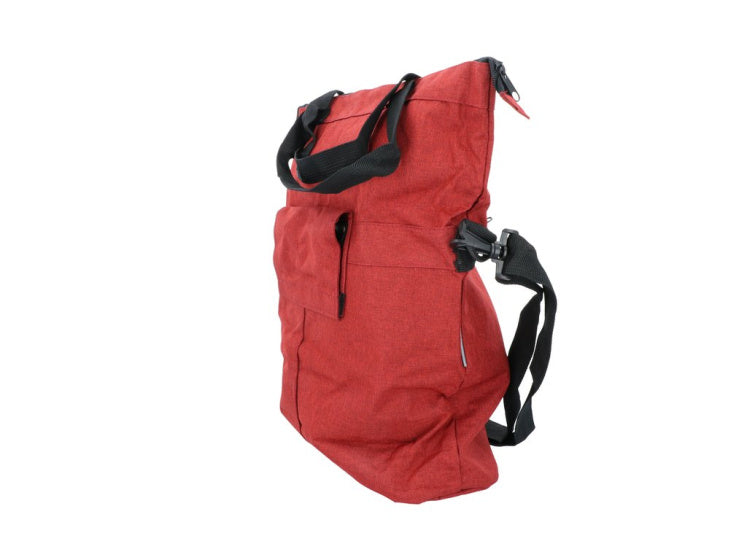 Dresco enkele fietstas en shopper 18 liter rood