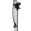 Dresco fietspomp manometer 52 cm dunlop, presta, schrader ventiel zilver