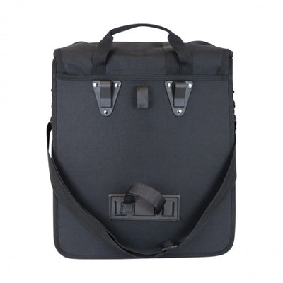 Dresco pakaftas schoudertas 20 liter nylon zwart