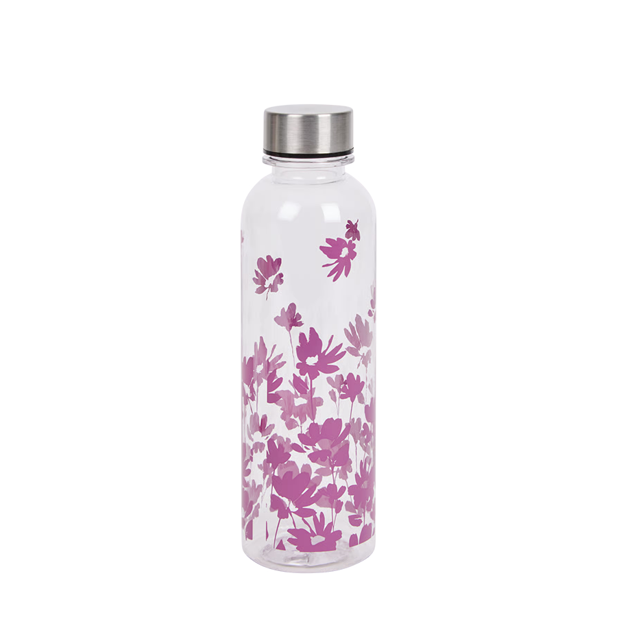 Drinkfles purple flower 500ml